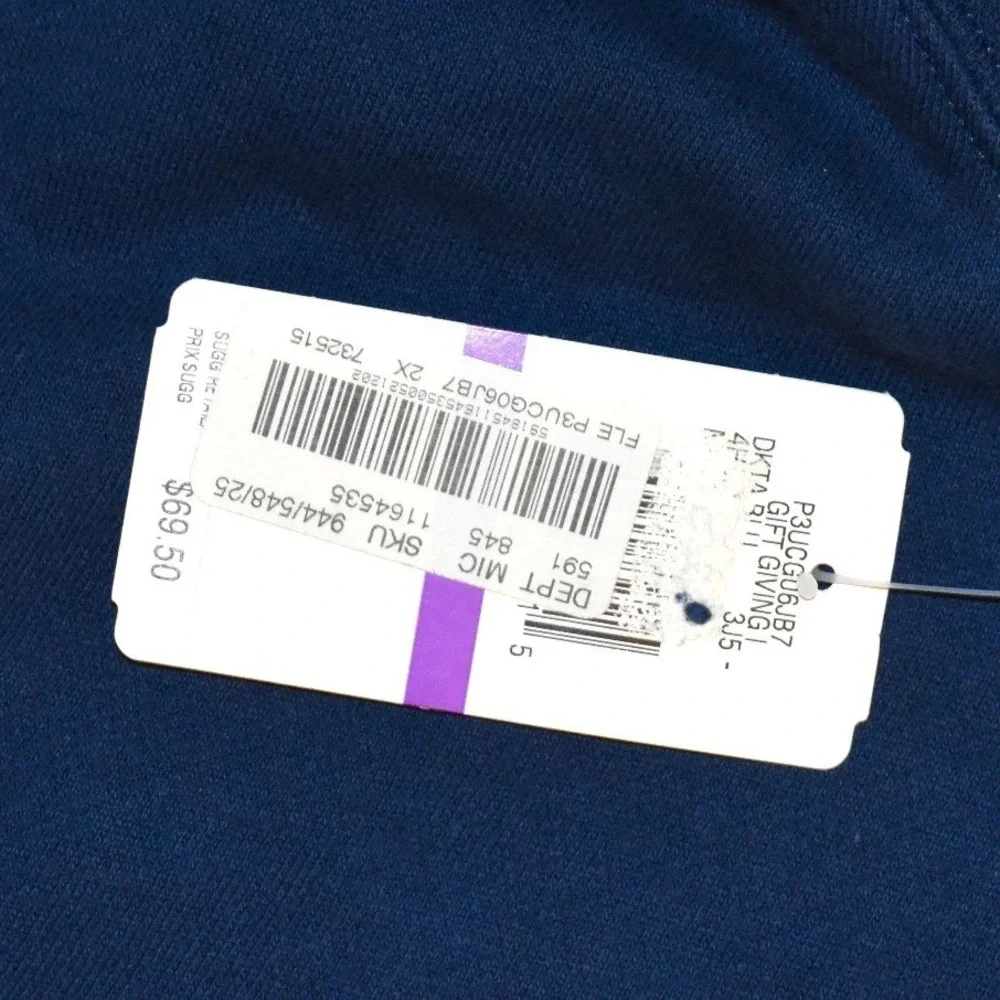 Polo Jeans Ralph Lauren Hoodie Mens 2XL Navy Blue New Distressed Graphic Logo - Picture 3 of 4